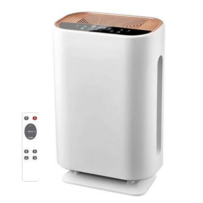 X-XONIER Air Purifier, HEPA 13, Activated Carbon, 5-Stage Filtration, Covers 800 sq ft, White
