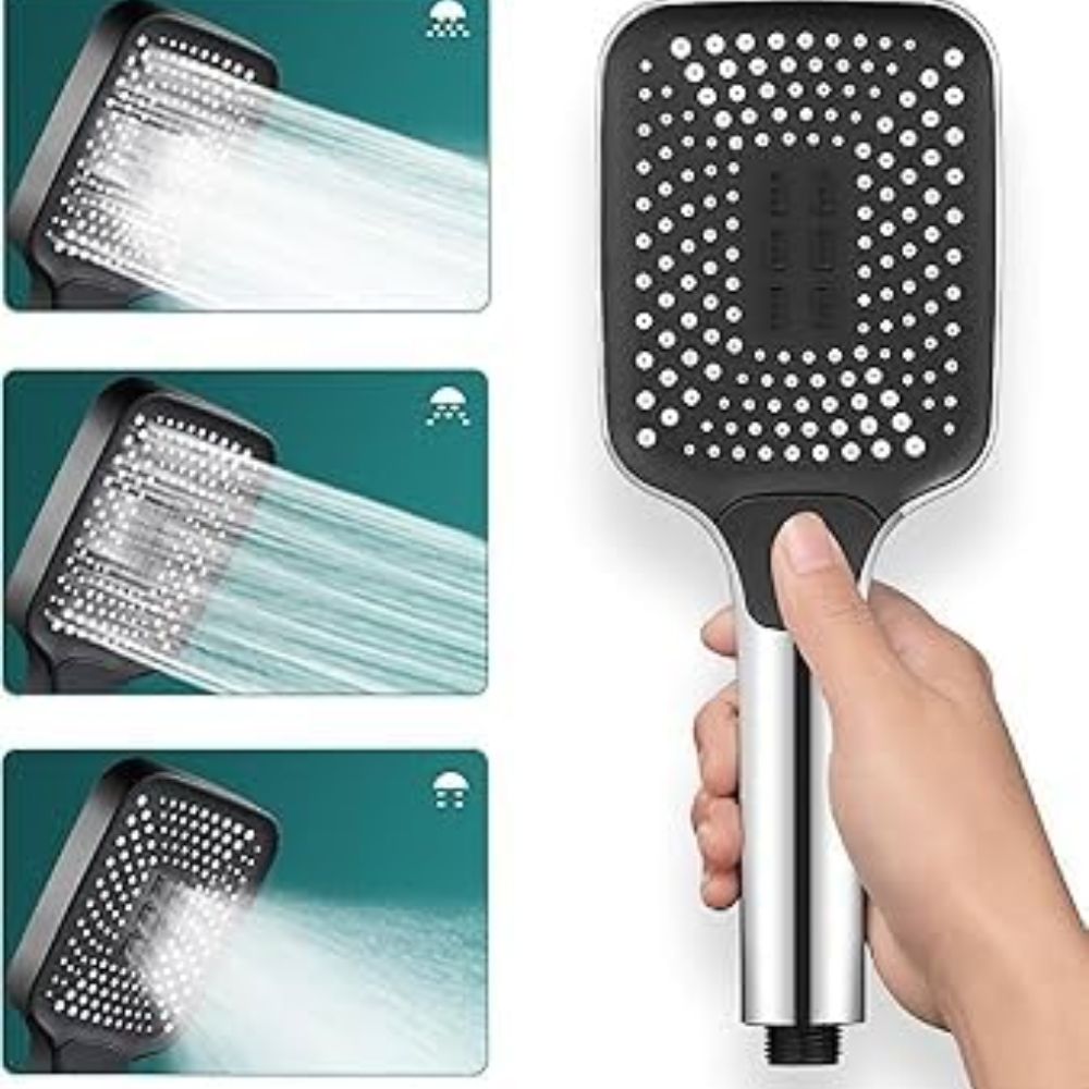 X-XONIER Stainless Steel 304 Grade Shower Panel 5In1+3 way handheld shower set, Tower System, Rainfall Shower, Body Massage Spray, storage