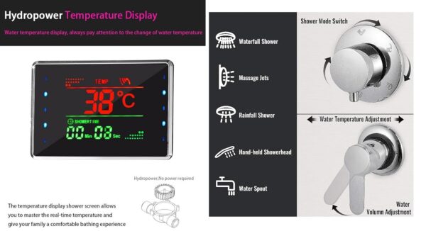 X-XONIER 304 SS Shower Panel