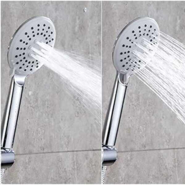 X-XONIER SS Shower Set 3 in 1 Nobe Shower Panel with Head Shower & 3 Ways Hand Shower and Tub Spout Silver Pack of 1