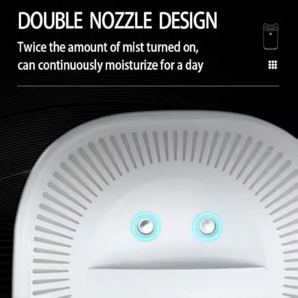 X-XONIER® Cool Mist Humidifier, 3L Capacity, LED Light Ring, 360° Nozzle, Auto Shut-Off, Ultrasonic Operation