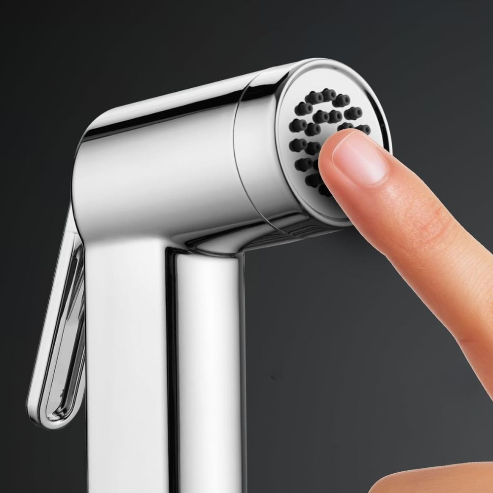 X-XONIER® Health Faucet Spray with 1.25 Metre Flexible Hose and Wall Hook, Chrome Finish
