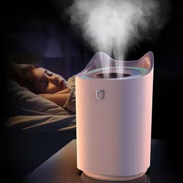 X-XONIER® Cool Mist Humidifier, 3L Capacity, LED Light Ring, 360° Nozzle, Auto Shut-Off, Ultrasonic Operation