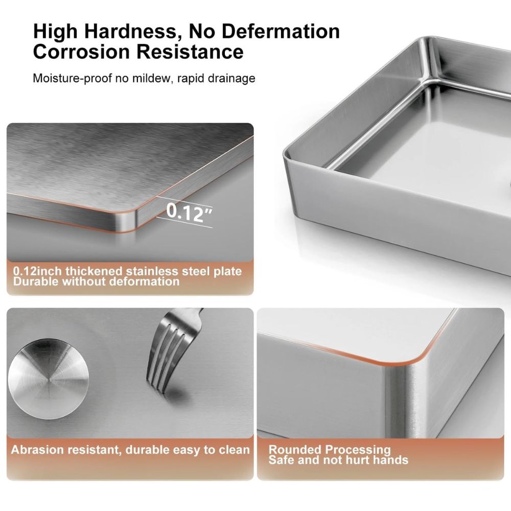 X-XONIER Stainless Steel Wash Basin Countertop