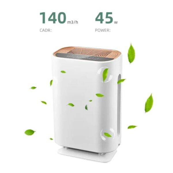 X-XONIER® Smart Air Purifier for Home Real Time AQI Display Covers upto 400 sqft Removes 99.97% of Viruses Allergens Dust and PM2.5. HEPA Filter Filter Life Upto 9000 Hrs Ideal for Bedrooms (White) - Image 9