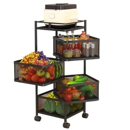 Product Dimensions 10D x 10W x 20H Centimeters Shelf Type Tiered Shelf Material Metal Frame Material Metal Brand X-XONIER Colour Black Furniture Finish Black Style Modern Size Portable Storage Rack_4TRAY Product Care Instructions Wipe with Dry Cloth