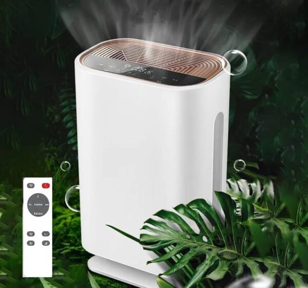 X-XONIER® Smart Air Purifier for Home Real Time AQI Display Covers upto 400 sqft Removes 99.97% of Viruses Allergens Dust and PM2.5. HEPA Filter Filter Life Upto 9000 Hrs Ideal for Bedrooms (White)